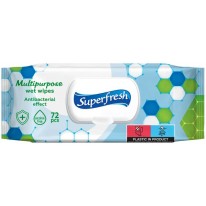 Vlhčené utierky Superfresh antibakteriálne 72ks